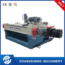 Spindleless Veneer Peeling Machine Capable of Removing Bark